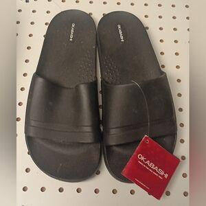 Okabashi Men's Classic Black Slide Sandals Sz 11